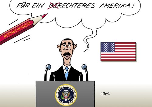 Cartoon: Obama Rede (medium) by Erl tagged usa,präsident,obama,rede,lage,nation,gerechtigkeit,steuern,demokraten,republikaner,wahlkampf,neoliberal,konservativ,rechts,usa,präsident,obama,rede,gerechtigkeit,demokraten,steuern,republikaner,wahlkampf,neoliberal,konservativ,rechts