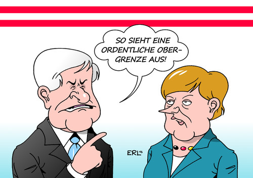 Cartoon: Obergrenze Österreich (medium) by Erl tagged flüchtlinge,bundeskanzlerin,angela,merkel,wir,schaffen,das,kritik,cdu,csu,tagung,wildbad,kreuth,österreich,einführung,obergrenze,forderung,seehofer,deutschland,bayern,flagge,karikatur,erl,flüchtlinge,bundeskanzlerin,angela,merkel,wir,schaffen,das,kritik,cdu,csu,tagung,wildbad,kreuth,österreich,einführung,obergrenze,forderung,seehofer,deutschland,bayern,flagge,karikatur,erl