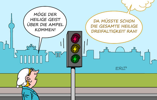 Cartoon: Pfingsten (medium) by Erl tagged politik,feiertag,pfingsten,heiliger,geist,erleuchtung,bundesregierung,ampel,spd,grüne,fdp,streit,zoff,gegeneinander,haushalt,klima,schwerer,fall,heilige,dreifaltigkeit,michel,berlin,karikatur,erl,politik,feiertag,pfingsten,heiliger,geist,erleuchtung,bundesregierung,ampel,spd,grüne,fdp,streit,zoff,gegeneinander,haushalt,klima,schwerer,fall,heilige,dreifaltigkeit,michel,berlin,karikatur,erl