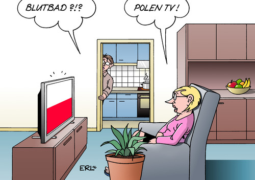 Cartoon: Polen (medium) by Erl tagged polen,regierung,pis,kaczynski,national,konservativ,umbau,justiz,medien,fernsehen,presse,flagge,weiß,rot,karikatur,erl,polen,regierung,pis,kaczynski,national,konservativ,umbau,justiz,medien,fernsehen,presse,flagge,weiß,rot,karikatur,erl