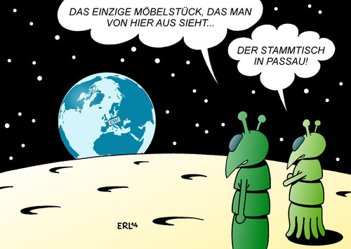 Cartoon: Politischer Aschermittwoch (medium) by Erl tagged stammtisch,passau,csu,aschermittwoch,politischer,bier,rede,angriff,gegner,politik,partei,bayern,welt,erde,mond,außerirdische,grün,politischer,aschermittwoch,csu,passau,stammtisch,bier,rede,angriff,gegner,politik,partei,bayern,welt,erde,mond,außerirdische,grün