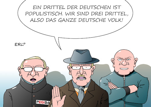 Cartoon: populistische Deutsche (medium) by Erl tagged populismus,rechtspopulismus,deutschland,bevölkerung,drittel,volk,wille,volkswille,einheit,ablehnung,politiker,establishment,pegida,afd,rechtsextremismus,skinhead,bildung,mathematik,karikatur,erl,populismus,rechtspopulismus,deutschland,bevölkerung,drittel,volk,wille,volkswille,einheit,ablehnung,politiker,establishment,pegida,afd,rechtsextremismus,skinhead,bildung,mathematik,karikatur,erl