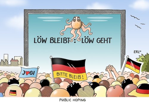 Cartoon: Public Hoping (medium) by Erl tagged fußball,wm,public,viewing,deutschlamd,nationalmannschaft,bundestrainer,trainer,joachim,löw,zukunft,hoffnung,weitermachen,fußball,wm,public viewing,bundestrainer,trainer,joachim,löw,fussball,nationalmannschaft,deutschlamd,hoffnung,public,viewing,vertragsverlängerung,paul,beliebtheit