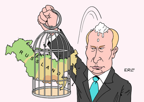 Cartoon: Putin (medium) by Erl tagged politik,russland,präsident,wladimir,putin,kreml,unterdrückung,opposition,kritiker,alexej,nawalny,vergiftung,verhaftung,protest,demonstration,widerstand,käfig,vogel,demokratie,karikatur,erl,politik,russland,präsident,wladimir,putin,kreml,unterdrückung,opposition,kritiker,alexej,nawalny,vergiftung,verhaftung,protest,demonstration,widerstand,käfig,vogel,demokratie,karikatur,erl