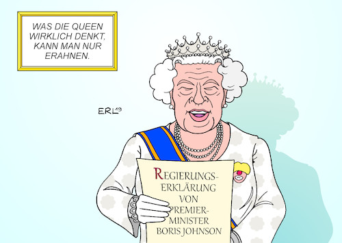 Cartoon: Queen (medium) by Erl tagged politik,brexit,großbritannien,parlament,eröffnung,queen,elizabeth,ii,verlesung,regierungserklärung,premierminister,boris,johnson,rechtspopulismus,skrupellosigkeit,chaos,clown,karikatur,erl,politik,brexit,großbritannien,parlament,eröffnung,queen,elizabeth,ii,verlesung,regierungserklärung,premierminister,boris,johnson,rechtspopulismus,skrupellosigkeit,chaos,clown,karikatur,erl