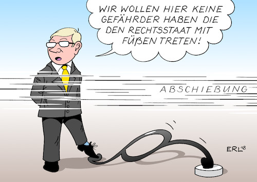 Cartoon: Rechtsstaat (medium) by Erl tagged justiz,recht,gesetz,judikative,gewaltenteilung,unabhängigkeit,gerichte,richter,rechtsstaat,einmischung,politik,nrw,behörden,manipulation,täuschung,information,verheimlichung,abschiebung,gefährder,sami,tunesien,volksempfinden,rechtspopulismus,paragraf,mit,füßen,treten,karikatur,erl,justiz,recht,gesetz,judikative,gewaltenteilung,unabhängigkeit,gerichte,richter,rechtsstaat,einmischung,politik,nrw,behörden,manipulation,täuschung,information,verheimlichung,abschiebung,gefährder,sami,tunesien,volksempfinden,rechtspopulismus,paragraf,mit,füßen,treten,karikatur,erl