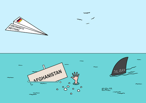 Cartoon: Rettung Ortskräfte (medium) by Erl tagged politik,afghanistan,jahr,jahrestag,abzug,westen,usa,deutschland,machtübernahme,taliban,versprechen,rettung,ortskräfte,meer,hai,papierflieger,karikatur,erl,politik,afghanistan,jahr,jahrestag,abzug,westen,usa,deutschland,machtübernahme,taliban,versprechen,rettung,ortskräfte,meer,hai,papierflieger,karikatur,erl