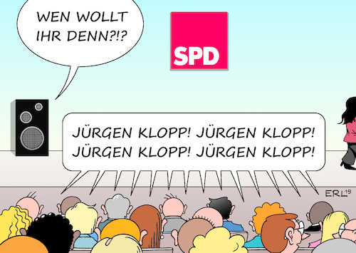 Cartoon: Rücktritt Nahles (medium) by Erl tagged politik,partei,spd,umfragetief,wahlniederlagen,rücktritt,andrea,nahles,parteivorsitz,fraktionsvorsitz,nachfolge,sport,fußball,champions,league,finale,sieger,fc,liverpool,trainer,jürgen,klopp,lichtgestalt,hoffnungsträger,karikatur,erl,politik,partei,spd,umfragetief,wahlniederlagen,rücktritt,andrea,nahles,parteivorsitz,fraktionsvorsitz,nachfolge,sport,fußball,champions,league,finale,sieger,fc,liverpool,trainer,jürgen,klopp,lichtgestalt,hoffnungsträger,karikatur,erl