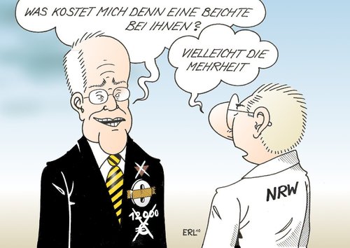 Cartoon: Rüttgers (medium) by Erl tagged rüttgers,cdu,nrw,gespräche,bezahlung,fehler,beichte,mehrheit,landtagswahl,rüttgers,cdu,nrw,gespräche,bezahlung,fehler,beichte,mehrheit,landtagswahl,wahlen