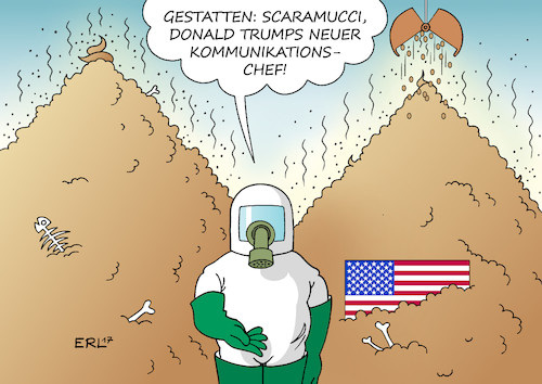 Cartoon: Scaramucci (medium) by Erl tagged usa,präsident,donald,trump,rechtspopulismus,russland,affäre,twitter,tweets,schnellschüsse,beschimpfung,angeberei,kommunikation,kommunikationschef,anthony,scaramucci,beleidigung,parteikollegen,kabinett,sicherheitschef,karikatur,erl,usa,präsident,donald,trump,rechtspopulismus,russland,affäre,twitter,tweets,schnellschüsse,beschimpfung,angeberei,kommunikation,kommunikationschef,anthony,scaramucci,beleidigung,parteikollegen,kabinett,sicherheitschef,karikatur,erl