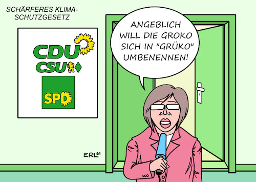 Cartoon: Schärferes Klimaschutzgesetz I (medium) by Erl tagged politik,klima,klimawandel,erderwärmung,co2,ausstoß,deutschland,bundesregierung,cdu,csu,spd,groko,klimaschutzgesetz,urteil,bundesverfassungsgericht,karlsruhe,verschärfung,grün,grüner,karikatur,erl,politik,klima,klimawandel,erderwärmung,co2,ausstoß,deutschland,bundesregierung,cdu,csu,spd,groko,klimaschutzgesetz,urteil,bundesverfassungsgericht,karlsruhe,verschärfung,grün,grüner,karikatur,erl