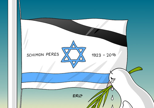 Cartoon: Schimon Peres (medium) by Erl tagged erl,karikatur,israel,flagge,tränen,trauer,verzweiflung,friedenstaube,nahostkonflikt,nahost,oslo,friedensvertrag,palästinenser,frieden,friedensnobelpreis,friedennobelpreisträger,tod,2016,1923,politiker,peres,schimon,schimon,peres,politiker,1923,2016,tod,friedennobelpreisträger,friedensnobelpreis,frieden,palästinenser,friedensvertrag,oslo,nahost,nahostkonflikt,friedenstaube,verzweiflung,taruer,tränen,flagge,israel,karikatur,erl