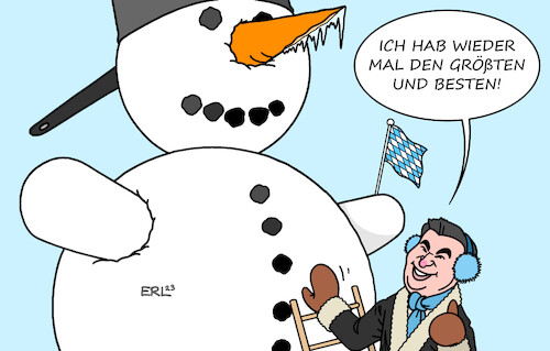 Schneechaos in Bayern