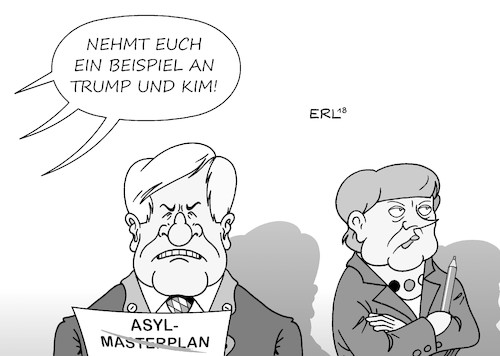 Seehofer und Merkel
