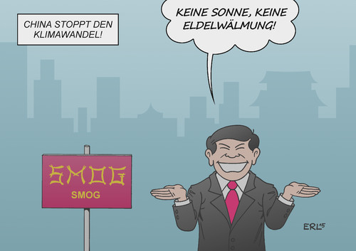 Cartoon: Smog China (medium) by Erl tagged klimawandel,erderwärmung,co2,ausstoß,smog,china,sonne,abkühlung,stop,klimagipfel,paris,2015,klima,karikatur,erl,klimawandel,erderwärmung,co2,ausstoß,smog,china,sonne,abkühlung,stop,klimagipfel,paris,2015,klima,karikatur,erl