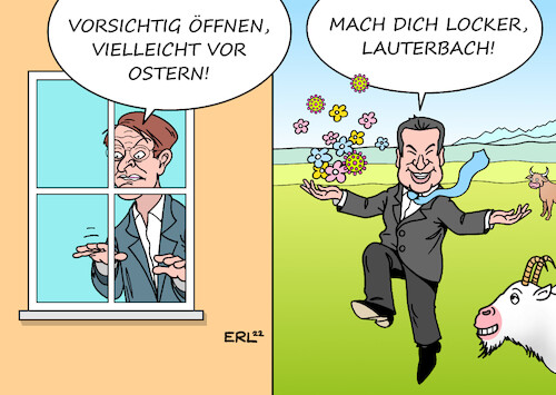 Söder jetzt im Team Lockerungen