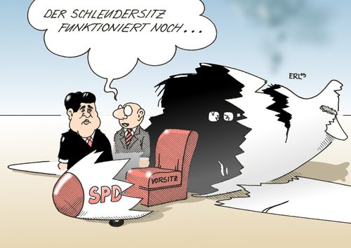 Cartoon: SPD (medium) by Erl tagged spd,wahlniederlage,bruchlandung,neuanfang,sigmar,gabriel,vorsitz,schleudersitz,spd,wahlniederlage,wahl,wahlen,buchlandung,landen,flugzeuge,flugzeug,neuanfang,sigmar gabriel,vorsitz,schleudersitz,sigmar,gabriel