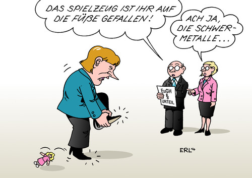 Cartoon: Spielzeug-Urteil (medium) by Erl tagged spielzeug,kind,kinder,spielsachen,giftstoffe,schwermetallegrenzwert,deutschland,eu,streng,urteil,europäischer,gerichtshof,eugh,spielzeug,kind,kinder,spielsachen,giftstoffe,schwermetallegrenzwert,deutschland,eu,streng,urteil,europäischer,gerichtshof,eugh