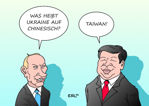 Cartoon: Sprachunterricht (medium) by Erl tagged politik,überfall,russland,ukraine,einmarsch,invasion,angriff,militär,präsident,wladimir,putin,motive,geschichte,zugehörigkeit,beobachter,xi,jinping,china,blaupause,taiwan,sprache,russisch,chinesisch,karikatur,erl,politik,überfall,russland,ukraine,einmarsch,invasion,angriff,militär,präsident,wladimir,putin,motive,geschichte,zugehörigkeit,beobachter,xi,jinping,china,blaupause,taiwan,sprache,russisch,chinesisch,karikatur,erl