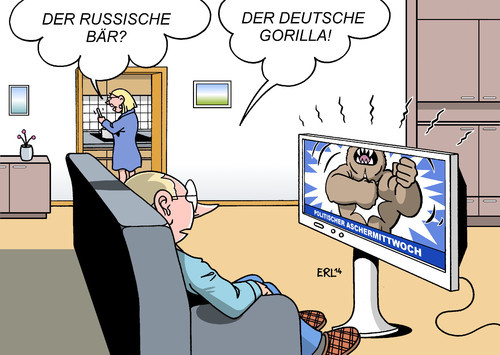 Cartoon: Stärke (medium) by Erl tagged politischer,aschermittwoch,csu,passau,stammtisch,bier,rede,angriff,gegner,politik,partei,bayern,deutschland,russland,putin,besetzung,krim,bär,gorilla,stärke,politischer,aschermittwoch,csu,passau,stammtisch,bier,rede,angriff,gegner,politik,partei,bayern,deutschland,russland,putin,besetzung,krim,bär,gorilla,stärke