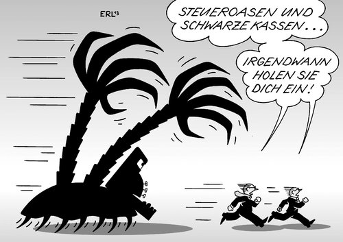 Cartoon: Steueroasen (medium) by Erl tagged steueroase,schwarze,kasse,reichtum,steuerhinterziehung,politiker,korruption,enttarnung,journalist,daten,finanzen,schwarzgeld