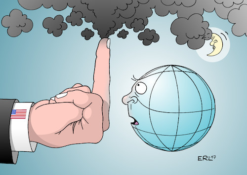 Cartoon: Stinkefinger (medium) by Erl tagged usa,präsident,donald,trump,kündigung,ausstieg,klimaschutz,abkommen,paris,klimaabkommen,klimawandel,erderwärmung,co2,ausstoß,begrenzung,erneuerbare,energien,energiewende,vereinbarung,verpflichtung,rechtspopulismus,kohle,technologie,vergangenheit,zukunft,erde,stinkefinger,mond,rauch,abgase,karikatur,erl,usa,präsident,donald,trump,kündigung,ausstieg,klimaschutz,abkommen,paris,klimaabkommen,klimawandel,erderwärmung,co2,ausstoß,begrenzung,erneuerbare,energien,energiewende,vereinbarung,verpflichtung,rechtspopulismus,kohle,technologie,vergangenheit,zukunft,erde,stinkefinger,mond,rauch,abgase,karikatur,erl