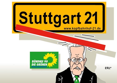 Cartoon: Stresstest Stuttgart 21 (medium) by Erl tagged stress,zwickmühle,kretschmann,winfried,ministerpräsident,spd,grünen,die,rot,grün,landesregierung,württemberg,baden,stresstest,bahn,unterirdisch,neubau,bahnhof,21,stuttgart,stuttgart 21,bahnhof,neubau,unterirdisch,bahn,stresstest,baden württemberg,grünen,spd,ministerpräsident,winfried kretschmann,stuttgart,21,baden,württemberg,winfried,kretschmann