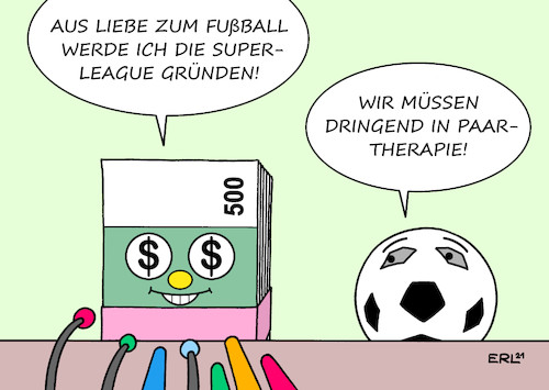 Cartoon: Super-League (medium) by Erl tagged politik,sport,fußball,fußballvereine,england,italien,spanien,gründung,super,league,europa,geld,geldgier,abgehoben,karikatur,erl,politik,sport,fußball,fußballvereine,england,italien,spanien,gründung,super,league,europa,geld,geldgier,abgehoben,karikatur,erl