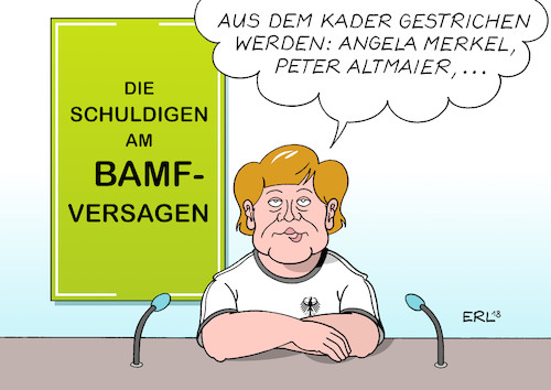 Cartoon: Teamchef schwierige Entscheidung (medium) by Erl tagged politik,sport,fußball,weltmeisterschaft,russland,2018,nationalmannschaft,kader,verkündung,bundestrainer,joachim,jogi,löw,streichen,bundeskanzlerin,angela,merkel,ex,kanzleramtsminister,peter,altmeier,kanzleramt,verantwortung,schuld,bamf,bundesamt,für,migration,und,flüchtlinge,chaos,versagen,schnelligkeit,vor,gründlichkeit,karikatur,erl,politik,sport,fußball,weltmeisterschaft,russland,2018,nationalmannschaft,kader,verkündung,bundestrainer,joachim,jogi,löw,streichen,bundeskanzlerin,angela,merkel,ex,kanzleramtsminister,peter,altmeier,kanzleramt,verantwortung,schuld,bamf,bundesamt,für,migration,und,flüchtlinge,chaos,versagen,schnelligkeit,vor,gründlichkeit,karikatur,erl