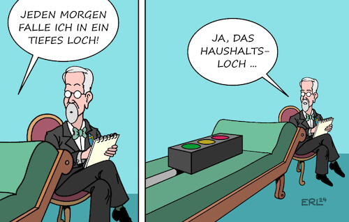 Cartoon: Trübe Gedanken (medium) by Erl tagged politik,bundesregierung,ampel,spd,grüne,fdp,finanzen,haushalt,steuern,einnahmen,steuereinnahmen,einbruch,haushaltsloch,psychoanalyse,koalition,freud,couch,karikatur,erl,politik,bundesregierung,ampel,spd,grüne,fdp,finanzen,haushalt,steuern,einnahmen,steuereinnahmen,einbruch,haushaltsloch,psychoanalyse,koalition,freud,couch,karikatur,erl