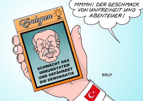 Cartoon: Türkei Schockfoto (medium) by Erl tagged rauchen,zigarette,zigarettenschachtel,schockfoto,türkei,aufhebung,immunität,abgeordnete,präsident,erdogan,umbau,demokratie,präsidialsystem,gesundheit,karikatur,erl,rauchen,zigarette,zigarettenschachtel,schockfoto,türkei,aufhebung,immunität,abgeordnete,präsident,erdogan,umbau,demokratie,präsidialsystem,gesundheit,karikatur,erl