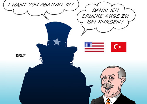 Cartoon: USA Erdogan (medium) by Erl tagged türkei,is,kurden,pkk,angriff,luftangriff,präsident,erdogan,starker,mann,stark,stärke,neuwahlen,treffen,beratung,unterstützung,nato,usa,uncle,sam,auge,zudrücken,karikatur,erl,türkei,is,kurden,pkk,angriff,luftangriff,präsident,erdogan,starker,mann,stark,stärke,neuwahlen,treffen,beratung,unterstützung,nato,usa,uncle,sam,auge,zudrücken