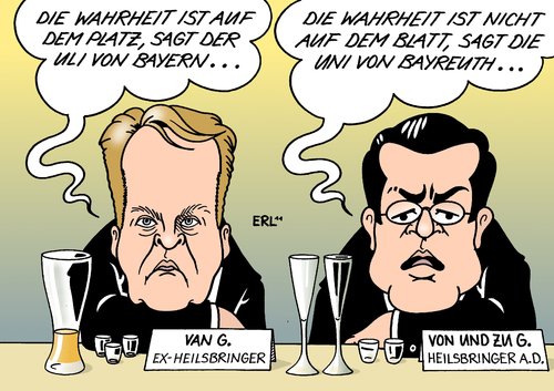 Cartoon: van und von und zu G. (medium) by Erl tagged van,gaal,trainer,fußball,bayern,münchen,entlassung,rauswurf,platz,uli,hoeneß,zu,guttenberg,verteidigungsminister,rücktritt,doktor,doktorarbeit,promotion,plagiat,universität,uni,bayreuth,wahrheit,und,van gaal,fußball,trainer,bayern,münchen,entlassung,rauswurf,platz,guttenberg,verteidigungsminister,doktorarbeit,promotion,plagiat,universität,van,gaal