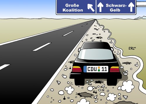 Cartoon: Versuchung (medium) by Erl tagged cdu,kurs,partei,cehefin,vorsitzende,bundeskanzlerin,angela,merkel,regierung,koalition,schwarz,gelb,csu,fdp,steinig,weg,große,spd,rot,straße,bequem,versuchung,sozialdemokratisierung,links,cdu,partei,vorsitzende,bundeskanzlerin,merkel,regierung,koalition,steinig,versuchung,sozialdemokratisierung,csu,fdp