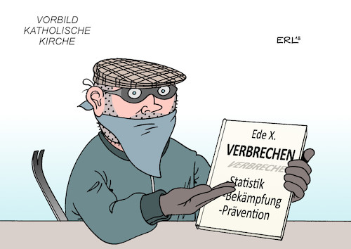 Cartoon: Vorbild katholische Kirche (medium) by Erl tagged politik,religion,glauben,institution,katholische,kirche,sexueller,missbrauch,kinder,kindesmissbrauch,geistliche,priester,seelsorger,pädophile,pädophilie,verbrecher,verbrechen,aufarbeitung,studie,lückenhaft,mangelhaft,daten,kontrolle,verfolgung,intern,bischöfe,bischofskonferenz,glaubwürdigkeit,vertrauen,statistik,bekämpfung,prävention,vorbeugung,karikatur,erl,politik,religion,glauben,institution,katholische,kirche,sexueller,missbrauch,kinder,kindesmissbrauch,geistliche,priester,seelsorger,pädophile,pädophilie,verbrecher,verbrechen,aufarbeitung,studie,lückenhaft,mangelhaft,daten,kontrolle,verfolgung,intern,bischöfe,bischofskonferenz,glaubwürdigkeit,vertrauen,statistik,bekämpfung,prävention,vorbeugung,karikatur,erl