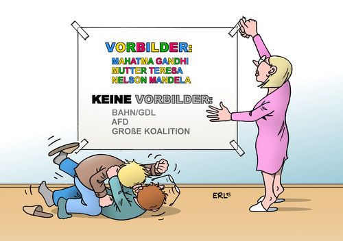 Cartoon: Vorbilder (medium) by Erl tagged streit,bahn,gdl,streik,afd,richtung,große,koalition,bnd,nsa,affäre,spionage,vorbilder,mahatma,gandhi,mutter,teresa,nelson,mandela,frieden,jugend,erziehung,karikatur,erl,streit,bahn,gdl,streik,afd,richtung,große,koalition,bnd,nsa,affäre,spionage,vorbilder,mahatma,gandhi,mutter,teresa,nelson,mandela,frieden,jugend,erziehung