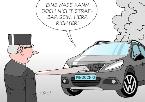 Cartoon: VW-Prozess (medium) by Erl tagged politik,auto,vw,volkswagen,dieselskandal,diesel,manipulation,software,abgastest,abgaswerte,betrug,lüge,kunden,verbraucher,verbraucherschutz,klage,sammelklage,musterfeststellungsklage,gericht,richter,karikatur,erl,politik,auto,vw,volkswagen,dieselskandal,diesel,manipulation,software,abgastest,abgaswerte,betrug,lüge,kunden,verbraucher,verbraucherschutz,klage,sammelklage,musterfeststellungsklage,gericht,richter,karikatur,erl