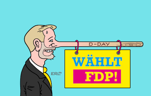 Cartoon: Wahlwerbung (medium) by Erl tagged politik,ampel,aus,fdp,plan,day,leugnen,lügen,lindner,pinocchio,wahlkampf,glaubwürdigkeit,karikatur,erl,politik,ampel,aus,fdp,plan,day,leugnen,lügen,lindner,pinocchio,wahlkampf,glaubwürdigkeit,karikatur,erl