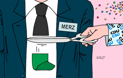 Cartoon: Weiberfastnacht (medium) by Erl tagged politik,partei,cdu,vorsitzender,friedrich,merz,gedankenspiel,koalition,bundesebene,bündnis90,die,grünen,grüne,kritik,union,csu,frau,weiberfastnacht,weiberfasching,krawatte,abschneiden,karneval,fastnacht,fasching,unsinniger,donnerstag,karikatur,erl,politik,partei,cdu,vorsitzender,friedrich,merz,gedankenspiel,koalition,bundesebene,bündnis90,die,grünen,grüne,kritik,union,csu,frau,weiberfastnacht,weiberfasching,krawatte,abschneiden,karneval,fastnacht,fasching,unsinniger,donnerstag,karikatur,erl