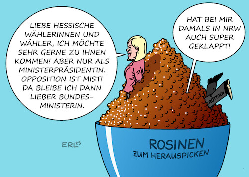 Cartoon: Wer berät Nancy Faeser? (medium) by Erl tagged politik,nancy,faeser,spd,bundesinnenministerin,kandidatur,amt,ministerpräsidentin,landtagswahl,hessen,ablehnung,rolle,oppositionsführerin,niederlage,strategie,scheitern,norbert,röttgen,cdu,nrw,2012,rosinenpickerei,rosinen,karikatur,erl,politik,nancy,faeser,spd,bundesinnenministerin,kandidatur,amt,ministerpräsidentin,landtagswahl,hessen,ablehnung,rolle,oppositionsführerin,niederlage,strategie,scheitern,norbert,röttgen,cdu,nrw,2012,rosinenpickerei,rosinen,karikatur,erl