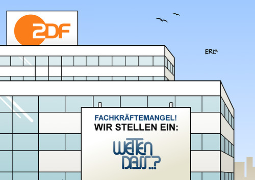 Cartoon: Wetten dass...? (medium) by Erl tagged fachkräftemangel,fachkraft,lanz,markus,moderator,einstellung,dass,wetten,samstagabendshow,show,abend,samstag,sender,fernsehen,zdf,zdf,fernsehen,sender,samstag,abend,show,samstagabendshow,wetten,dass,einstellung,moderator,markus,lanz,fachkraft,fachkräftemangel