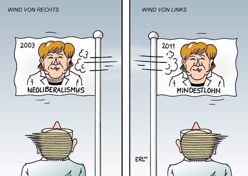 Cartoon: Wind (medium) by Erl tagged links,rechts,wind,fähnlein,fahne,mindestlohn,sozialdemokratisierung,2011,neoliberalismus,2006,kurs,richtung,vorsitzende,cdu,bundeskanzlerin,merkel,angela,angela merkel,bundeskanzlerin,cdu,vorsitzende,2006,neoliberalismus,2011,rechts,mindestlohn,sozialdemokratisierung,angela,merkel