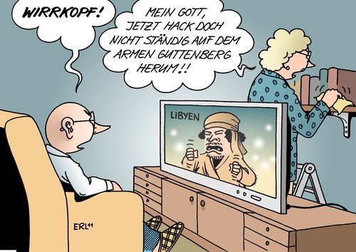 Cartoon: Wirrkopf (medium) by Erl tagged rede,revolution,bürgerkrieg,kampf,auflösung,gaddafi,libyen,beliebtheit,verteidigung,rechtfertigung,plagiat,doktorarbeit,bundesrag,guttenberg,libyen,gaddafi,auflösung,bürgerkrieg,kampf,revolution,guttenberg,bundesrag,doktorarbeit,plagiat