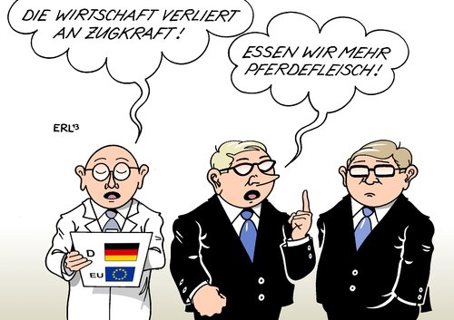 Cartoon: Wirtschaft (medium) by Erl tagged wirtschaft,wachstum,wirtschaftswachstum,langsam,zugkraft,zugpferd,deutschland,eu,pferd,pferdefleisch,skandal,lebensmittelskandal,rindfleisch,essen,verbraucherschutz,wirtschaft,wachstum,wirtschaftswachstum,langsam,zugkraft,zugpferd,deutschland,eu,pferd,pferdefleisch,skandal,lebensmittelskandal,rindfleisch,essen,verbraucherschutz