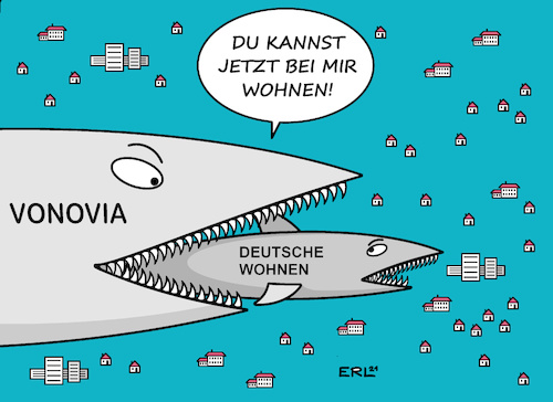 Cartoon: Wohngemeinschaft (medium) by Erl tagged politik,gesellschaft,wohnen,immobilien,konzern,immobilienkonzern,übernahme,deutsche,wohngemeinschaft,immobilienhai,fressen,schlucken,meer,fisch,fische,haus,häuser,mietshaus,mietwohnung,mieten,überteuert,investoren,karikatur,erl,politik,gesellschaft,wohnen,immobilien,konzern,immobilienkonzern,übernahme,deutsche,wohngemeinschaft,immobilienhai,fressen,schlucken,meer,fisch,fische,haus,häuser,mietshaus,mietwohnung,mieten,überteuert,investoren,karikatur,erl