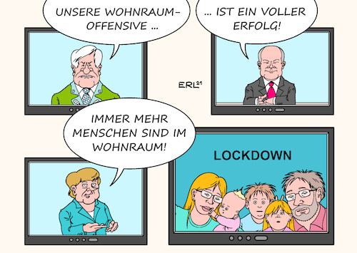 Cartoon: Wohnraumoffensive (medium) by Erl tagged politik,bundesregierung,groko,wohnraumoffensive,wohnungen,wohnungsbau,förderung,corona,virus,pandemie,covid19,lockdown,menschen,familien,mutter,vater,kinder,belastung,innenminister,bauminister,horst,seehofer,finanzminister,olaf,scholz,bundeskanzlerin,angela,merkel,karikatur,erl,politik,bundesregierung,groko,wohnraumoffensive,wohnungen,wohnungsbau,förderung,corona,virus,pandemie,covid19,lockdown,menschen,familien,mutter,vater,kinder,belastung,innenminister,bauminister,horst,seehofer,finanzminister,olaf,scholz,bundeskanzlerin,angela,merkel,karikatur,erl