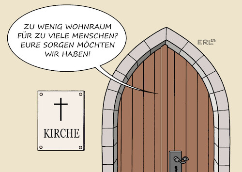 Cartoon: Wohnungsnot (medium) by Erl tagged politik,wohnungsnot,wohnraum,wohnungsbau,fachkräftemangel,energiekrise,material,verteuerung,mieten,nebenkosten,sorgen,kirche,umgekehrt,kirchenaustritte,mitgliederschwund,menschen,karikatur,erl,politik,wohnungsnot,wohnraum,wohnungsbau,fachkräftemangel,energiekrise,material,verteuerung,mieten,nebenkosten,sorgen,kirche,umgekehrt,kirchenaustritte,mitgliederschwund,menschen,karikatur,erl