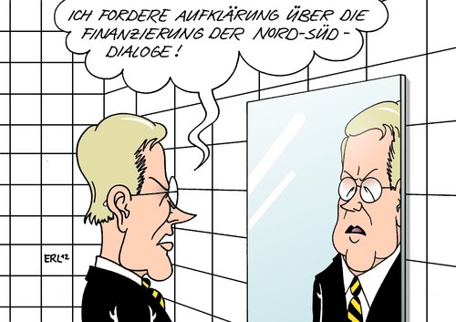 Cartoon: Wulff fordert Aufklärung (medium) by Erl tagged bundespräsident,christian,wulff,affäre,kredit,urlaub,mailbox,bild,zeitung,entlassung,sprecher,glaeseker,sponsoring,bestechung,finanzierung,nord,süd,dialog,dialoge,niedersachsen,bundespräsident,wulff,affäre,kredit,urlaub,mailbox,zeitung,bild,entlassung