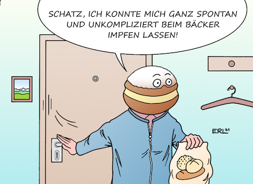 Cartoon: Zum Glück nicht beim Metzger (medium) by Erl tagged politik,corona,virus,pandemie,covid19,vierte,welle,mutation,variante,delta,impfen,impfung,impfkampagne,beschleunigung,anreize,impfskeptiker,impfschwänzer,kreativität,angebot,bäcker,metzger,alltag,karikatur,erl,politik,corona,virus,pandemie,covid19,vierte,welle,mutation,variante,delta,impfen,impfung,impfkampagne,beschleunigung,anreize,impfskeptiker,impfschwänzer,kreativität,angebot,bäcker,metzger,alltag,karikatur,erl