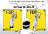 Cartoon: 100 Tage Dr. Rösler (small) by Erl tagged fdp,vorsitz,philipp,rösler,doktor,arzt,patient,kramk,heilung,fortschritt,vorher,nachher,umfrage,wert,umfragetief